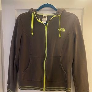 North Face Hooded Zip Sweatshirt